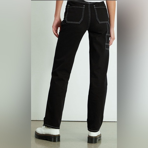 PacSun Black Cargo Boyfriend Carpenter Pants - Picture 4 of 9
